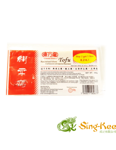 Oriental Dragon Pasteurised Silken Tofu 350g