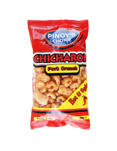 Pinoy's Choice Chicharon Pork Crunch Hot & Spicy - 80g