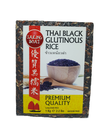 Sailing Boat Thai Black Glutinous Rice Vacuum Pack1kg