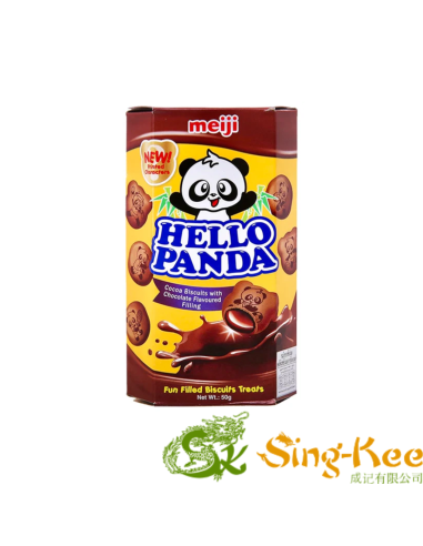 Meiji Hello Panda Cocoa Biscuits & Chocolate Flavoured Filling 50g