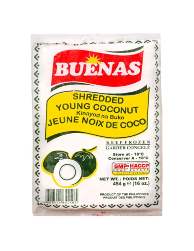 Buenas Shredded Young Coconut (Buko) 1 case (454g x 20)