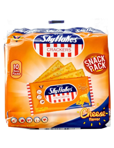 Skyflakes Crackers Cheese Flavour 25g x 10