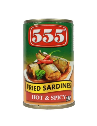 555 Fried Sardines in Hot & Spicy Sauce 155g