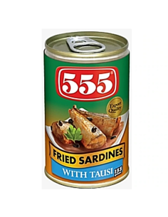 555 Fried Sardines with Tausi 155g