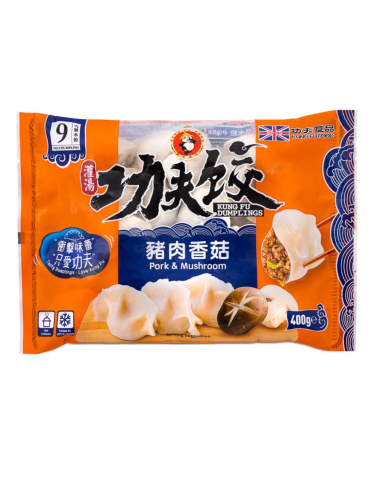 Kung Fu Dumplings - Pork And Chinese Mushroom 400g
