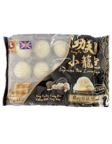 Kung Fu Siu Loong Bun - Frozen Pork, Mushroom & Black Truffle 300g