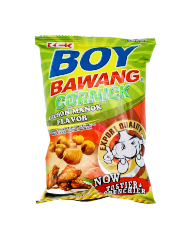 Boy Bawang Cornick Lechon Manok 口味（烤鸡）玉米零食 90g