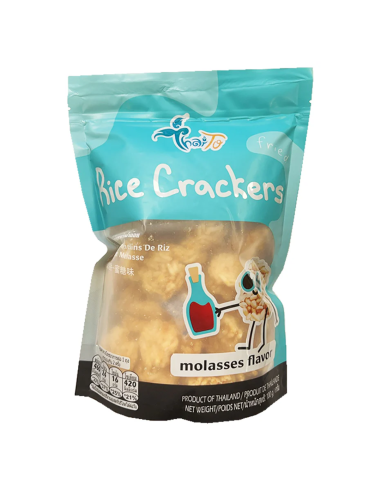 THAI TO Rice Crackers - Molasses 100g