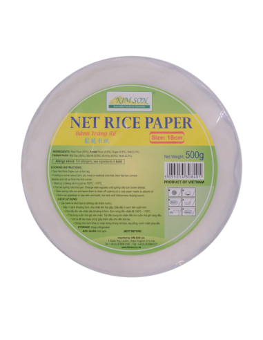 Kim Son Net Rice Paper 18cm 500g (Frozen)