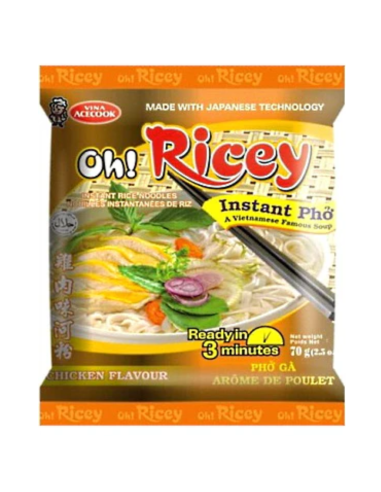 Ace Cook Oh! Ricey Pho Chicken Flavour Pho Ga Noodles 70g