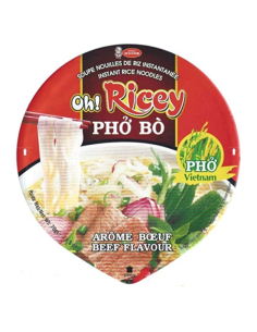 Acecook Oh! Ricey Instant Noodle Bowl Beef Flavour - 70g - Noodles ...