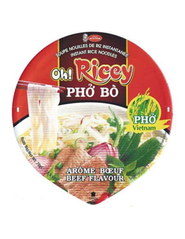 Acecook Oh! Ricey Instant Noodle Bowl Beef Flavour - 70g