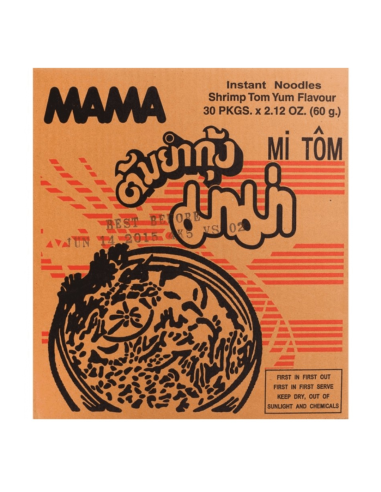 Mama Shrimp Tom Yum Instant Noodles 60g x 30