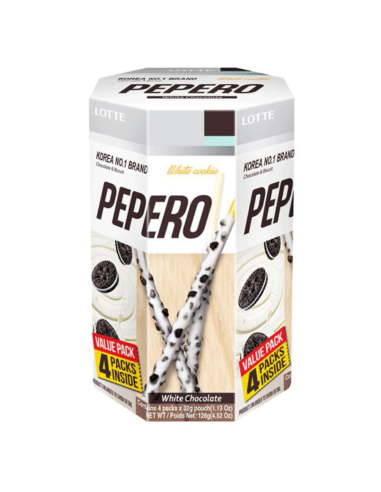 Lotte Pepero White Cookie Multi Pack 128g