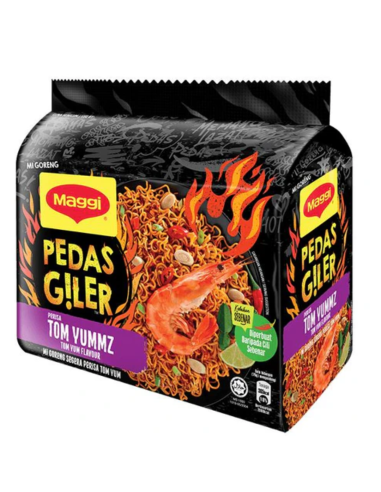 Maggi Pedas Giler Tom Yum 76g*5