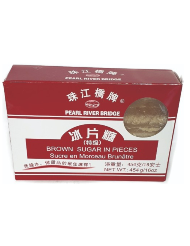 Pearl River Bridge Brown Sugar in Pieces 454g