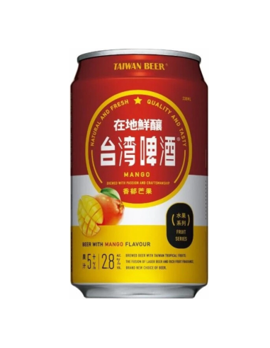 Taiwan Beer Fruit Series Mango 330ml 2.8% Alc