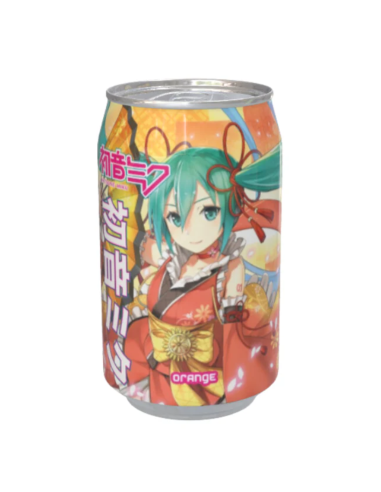 初音未來橙子味忌廉蘇打蘇打水330ml