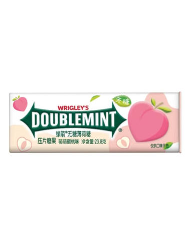 箭牌 Doublemint 白桃薄荷糖 23.8g