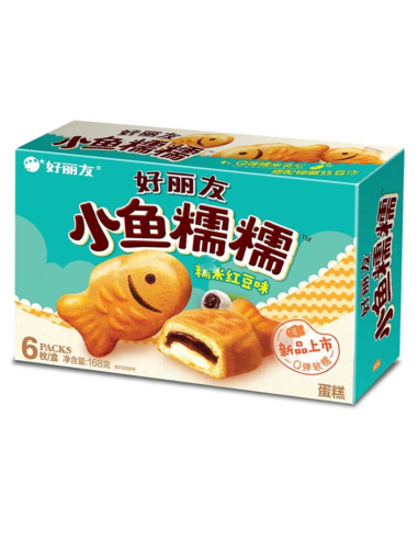 HLY Orion Fish Shape Cake 6pcs (Red Bean Mochi) 168g