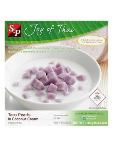 S&P Frozen Taro Pearls in Coconut Cream (Bua Loey Puerk) 160g