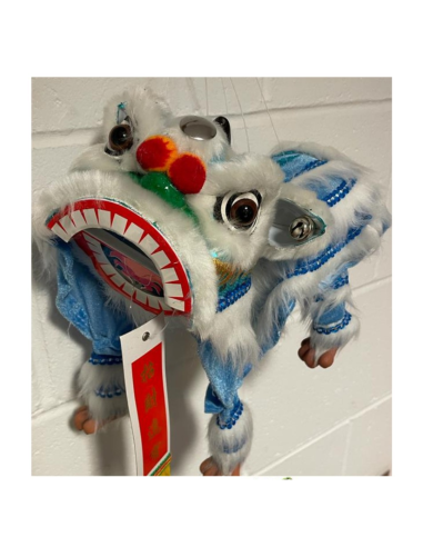 CNY Chinese New Year Puppet Lion - Blue