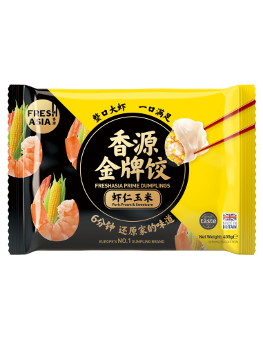 Freshasia Pork, Prawn & Sweetcorn Dumplings 400g