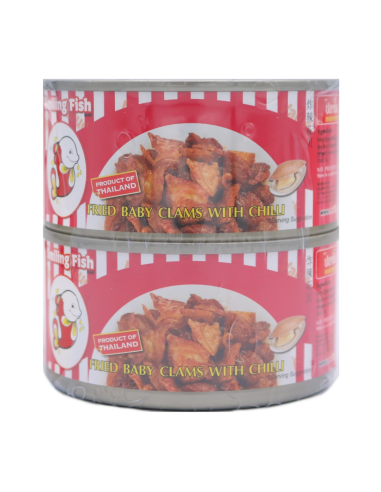 Smiling Fish Fried Baby Clam with Chilli Twin Pack 70g*2