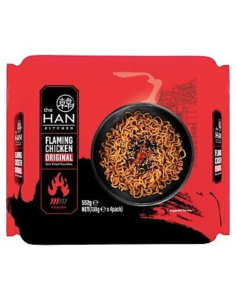 HAN KITCHEN Flaming Chicken Noodles 137.8g*4 | Sing Kee