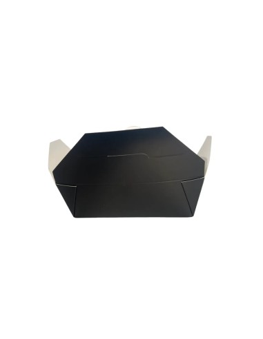 28oz Black Cardboard Recyclable No.6 Takeaway Box Qty 500