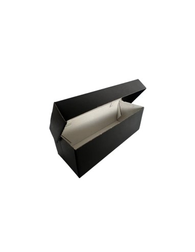 Large Black Cardboard Recyclable Rectangular Octagon Boxes Qty 100
