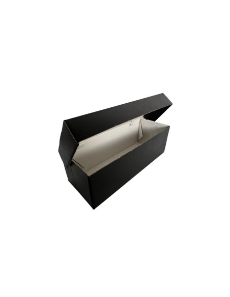 Large Black Cardboard Recyclable Rectangular Octagon Boxes Qty 100