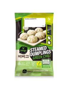 Bibigo Steamed Dumpling Green Chilli 168g