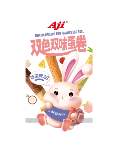 Aji雙色蛋卷-白桃162g