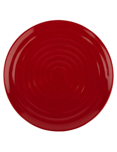 16" Red Mel Round Plate