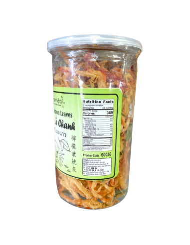 Squid With Lemon Leaves Mut Xe La Chanh 200g