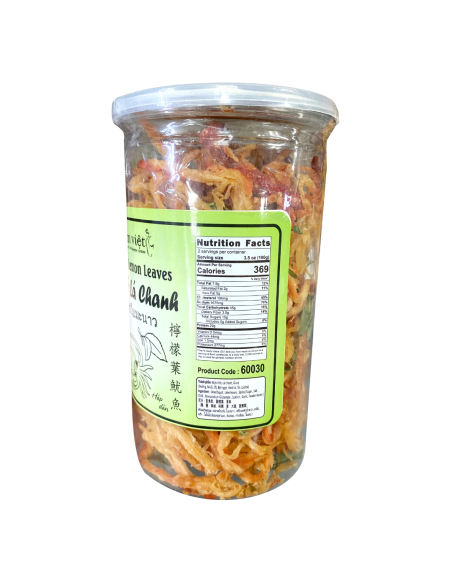 Squid With Lemon Leaves Mut Xe La Chanh 200g