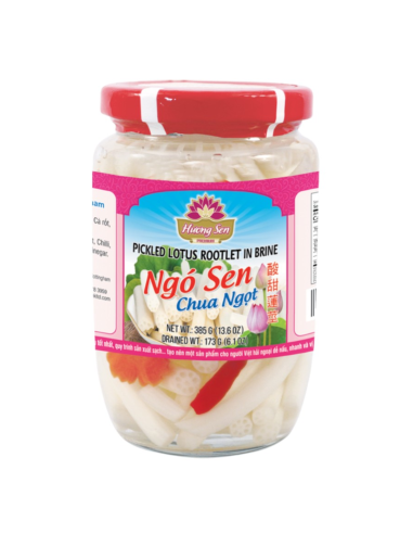 Huong Sen Pickled Lotus Rootlet Ngo Sen Chua Ngọt 385g