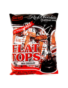 Ricoa Flat Top Milk Choco 150g