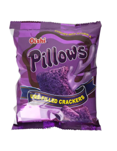 Oishi Pillows Ube Filled Crackers 38g