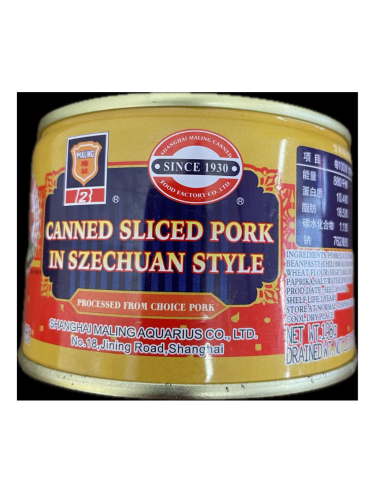 Maling Canned Sliced Pork in Szechuan Style 198g