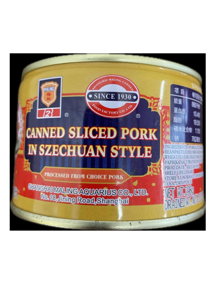 Maling Canned Sliced Pork in Szechuan Style 198g