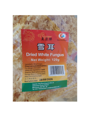 East Asia White Fungus (Natural Yellow) 120g - Dried Foods, Nuts & ...