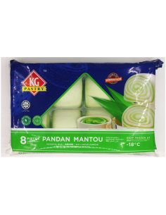 Frozen KG PASTRY Mantou Pandan 8pcs 400g