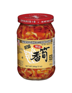 Master Sauce Preserved Bamboo Shoot in Soybean Oil (Hot) 340g