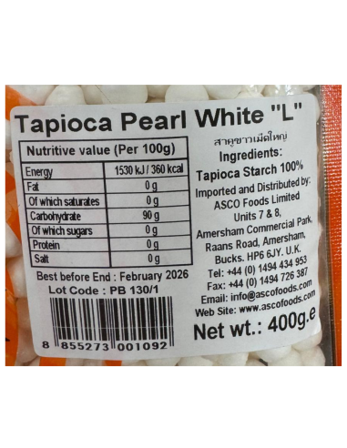 Chang Tapioca Pearls - White - Large 400g - Home | Sing Kee