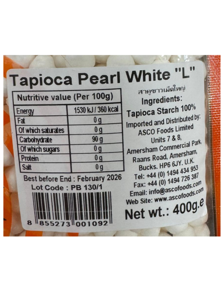 Chang Tapioca Pearls - White - Large 400g - Home | Sing Kee