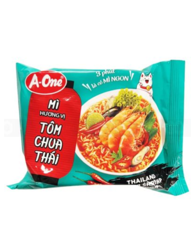 A One Instant Noodle Thai Sour Shrimp 85g