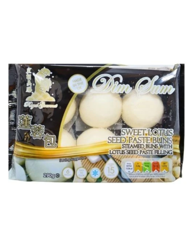 Royal Gourmet Sweet Lotus Seed Paste Bun 6pcs 260g