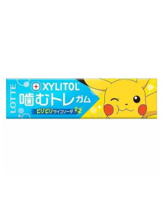 Lotte Xylitol Chewing Gum Training Pokemon Biribiri Psycho Soda 9pcs